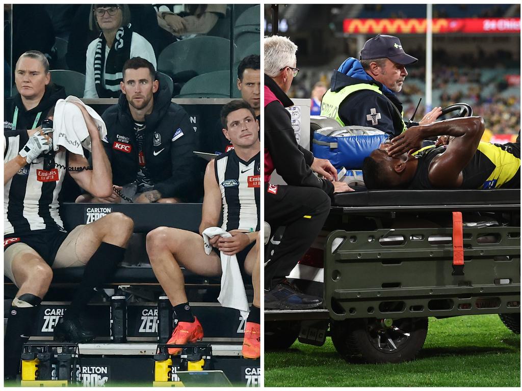 Collingwood and Richmond's injury pain has worsened after the weekend.