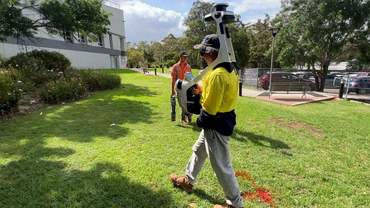 New light scanning technology has been used at the site to measure a room in a few seconds. Picture: NSW Health