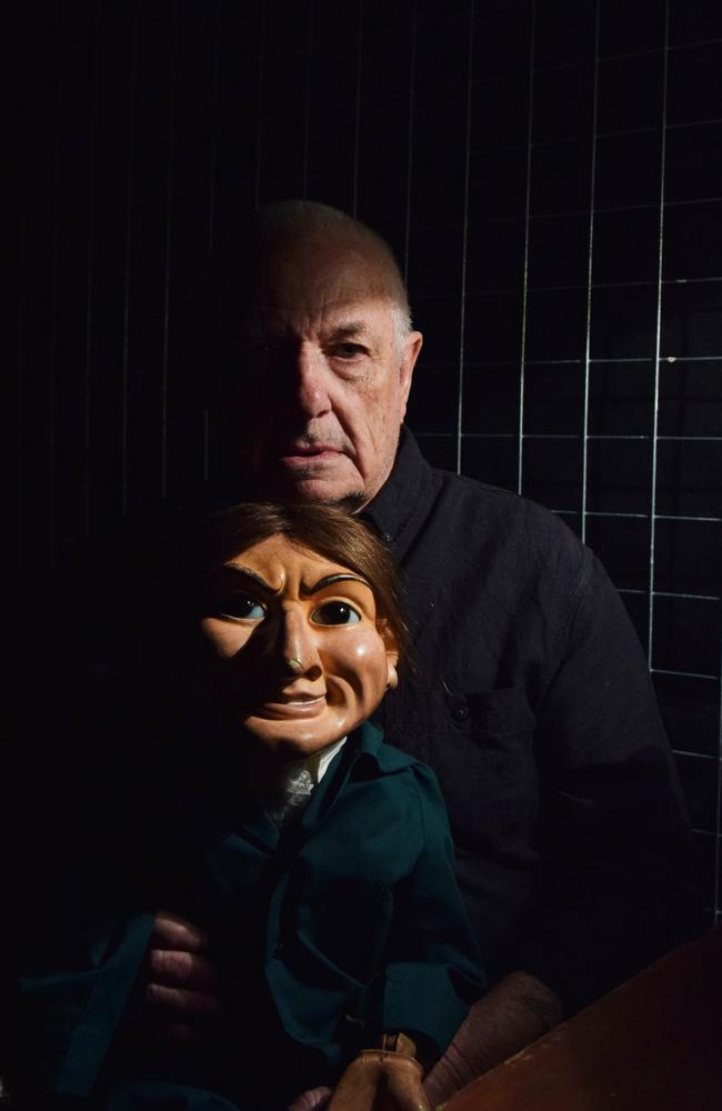 Kerry Walton and Letta Me Out, Warwick's very own haunted doll, at Warwick's Night of Horrors, 2018