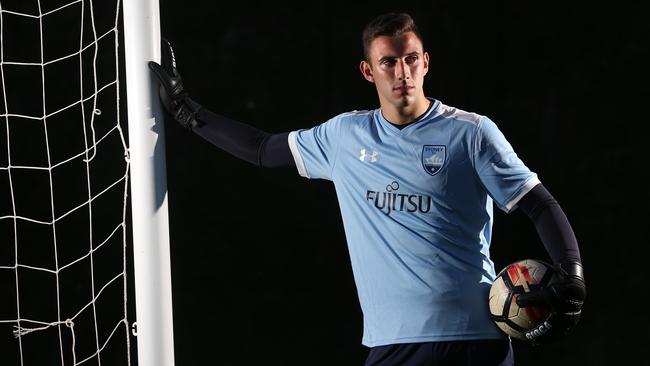 Sydney FC Academy player and goalie Adam Pavlesic is competing for Australia at the under 17 World Cup. Pic: Robert Pozo.