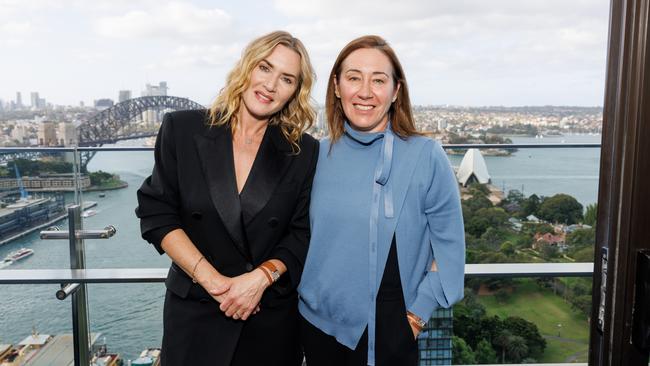 Kate Winslet and editorial director Edwina McCann discussed the actress' new film Lee ahead of its release this week. Picture: Caroline McCredie.