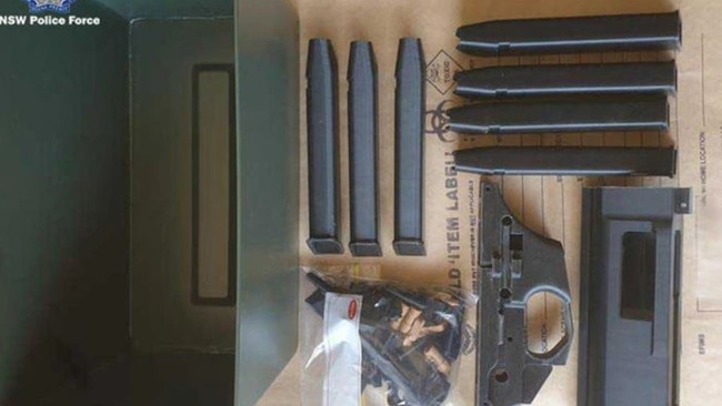 Items seized by police at Michael Tyler's Taree home.