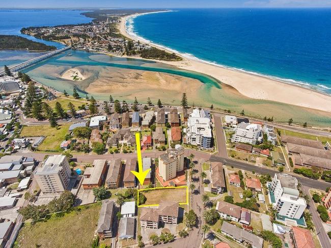 Location, location. The site at 16 Bayview Ave is in a good spot close to the beach and CBD.