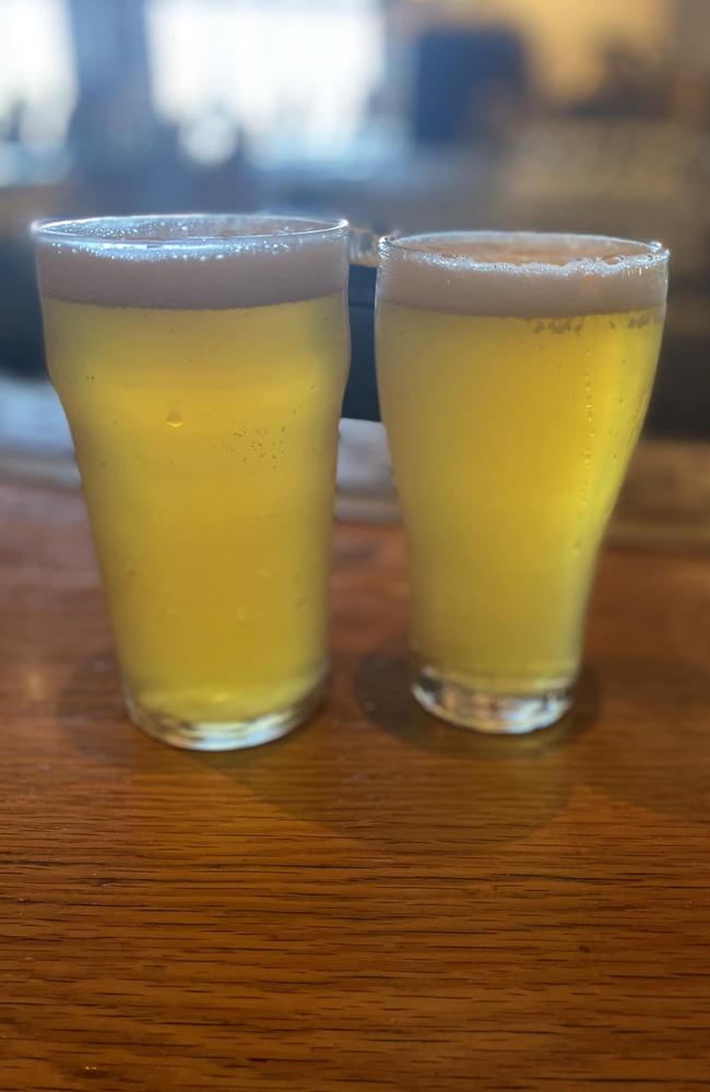 This pint and schooner set a Sydney man back a whopping $30. Picture: Facebook