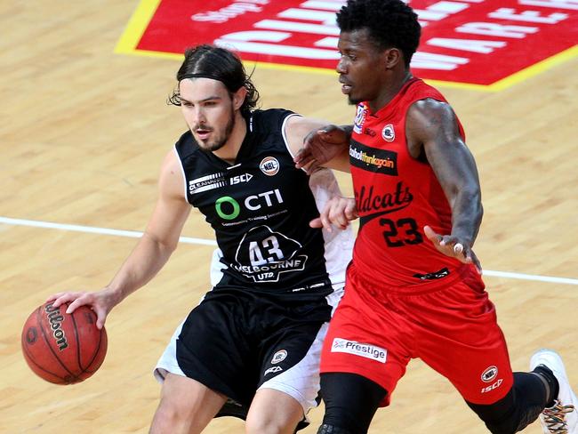 Chris Goulding starred against the Perth Wildcats on Sunday night. Picture: Mark Dadswell