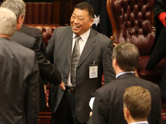 Labor MP Ernest Wong filed and signed off on financial documents for the Australian Guangdong Chamber of Commerce (AGCC) headed by two major Labor donors, including Mr Huang. Picture: Supplied.