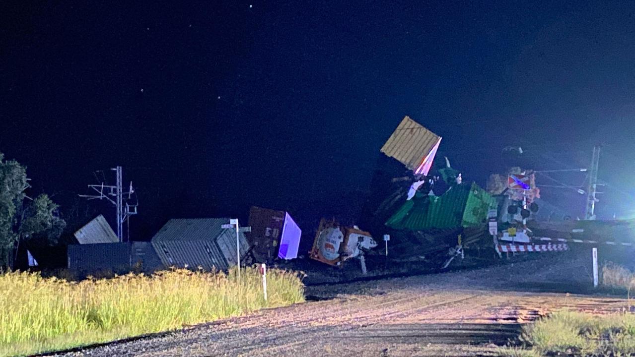 A train has derailed at Marmor south of Rockhampton.