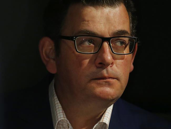 MELBOURNE, AUSTRALIA - NewsWire Photos SEPTEMBER 11, 2020:   Victorian Premier Daniel Andrews looks on during a press conference in Melbourne, Victoria. Picture: NCA NewsWire / Daniel Pockett