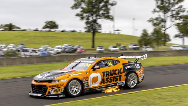 The Chevrolet Camaro driven by Jack Le Brocq during the Supercars official test day. Picture: Mark Horsburgh