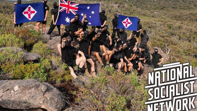 A National Socialist Network gathering in the Grampians. Picture: Supplied