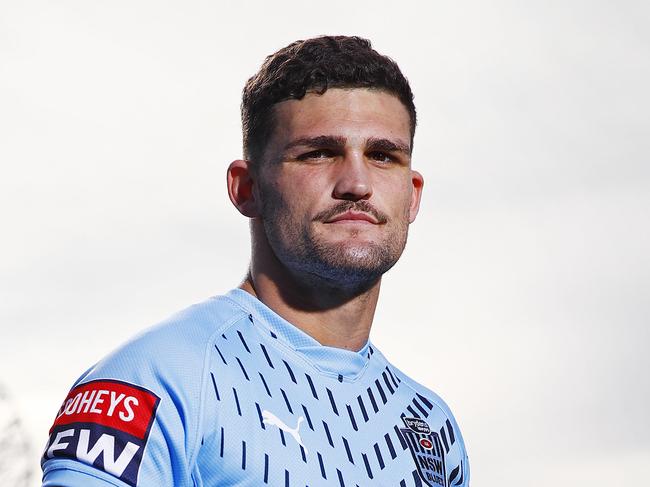 WEEKEND TELEGRAPHS - 2/6/22MUST CLEAR WITH PIC EDITOR ROHAN KELLY BEFORE PUBLISHING - NSW Blues player Nathan Cleary pictured after training today. Picture: Sam Ruttyn