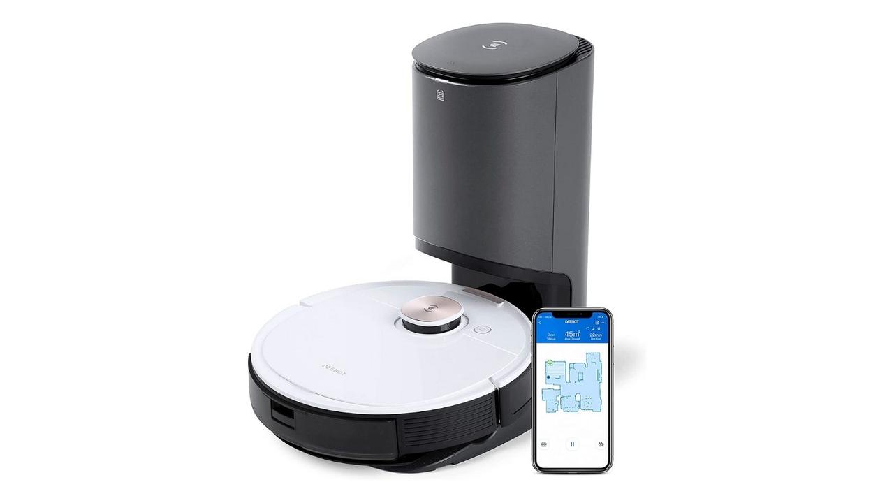 ECOVACS DEEBOT OZMO T8+ Robot Vacuum. Image: Amazon Australia.