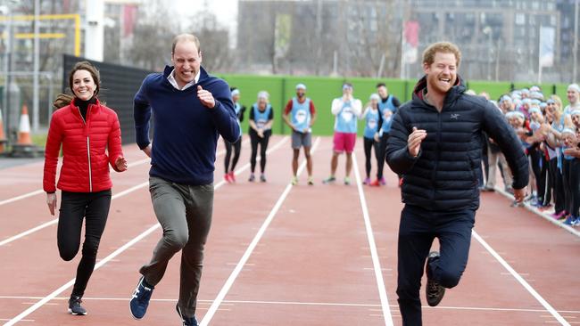 Kate, William and Harry were often seen together as a trio. Picture: Alastair Grant / POOL / AFP.