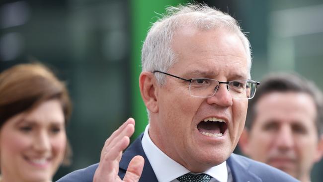 Scott Morrison has played down internal dissent, saying Coalition MPs are allowed to vote according to their conscience. Picture: NCA NewsWire / David Mariuz