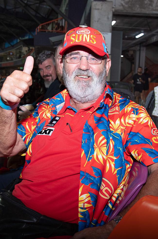 John Sauthorn at the Gold Coast Suns match vs Adelaide Crows at TIO Stadium. Picture: Pema Tamang Pakhrin