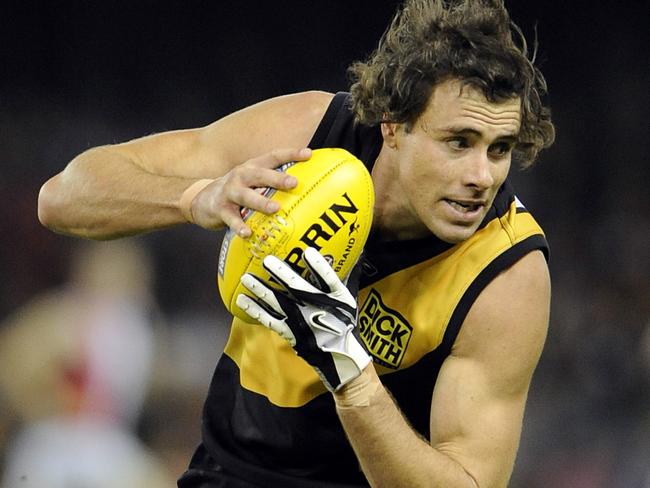 AFL football - Richmond vs St Kilda match at the Telstra Dome. Footballer Matthew Richardson 03 May 2008.