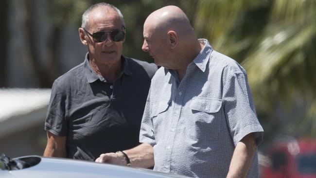 Chris Dawson and older brother Peter leave Silverwater jail on Christmas Eve in 2018. Picture: AAP