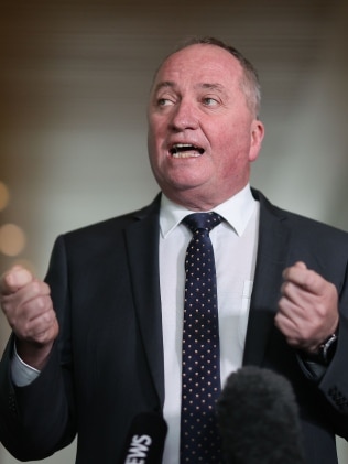 Acting Prime Minister Barnaby Joyce has defended "prudent" climate action and refuses to commit to net zero emissions by 2050 without a plan. Picture: NCA