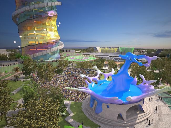 Artist impressions of the $37.5 million redevelopment of the Gold Coast Cultural Precinct at Evandale