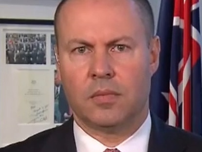 Karl Stefanovic grills Treasurer Josh Frydenberg on the Today Show over support for Victoria. Picture: Supplied