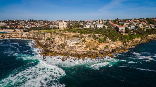 The assault occurred at a cemetery near Coogee headland. Source: Supplied