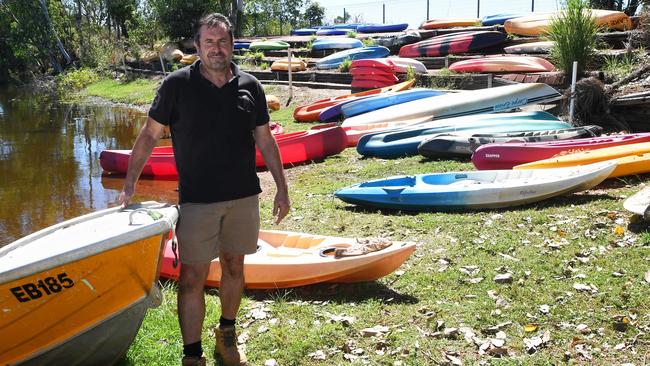 Lake Bennett Resort director Andrew Gunn at the new-look resort, which has reopened today. Picture: Katrina Bridgeford