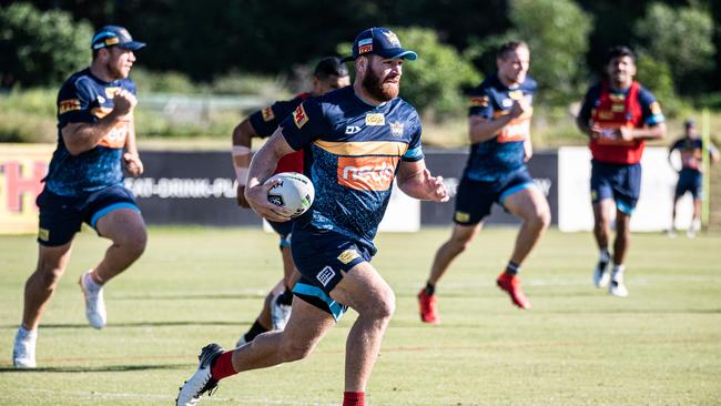 Brenko Lee at training last month. Picture: Gold Coast Titans