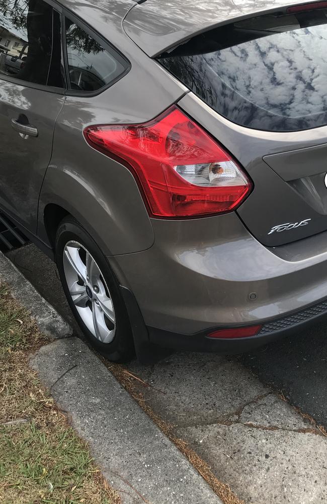 A car parked across a driveway in a street near Redcliffe Hospital. PHOTO: SUPPLIED