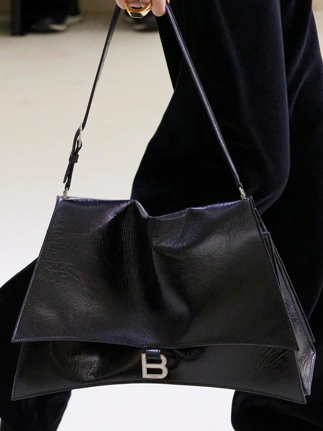 Ghedia has overseen shoes and leather goods for various houses, including this look from the Balenciaga autumn/winter ’23/’24 collection. Picture: GORUNWAY.COM