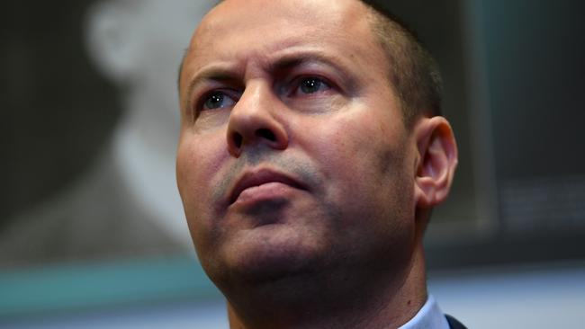 Josh Frydenberg has slapped down Kevin Rudd’s warnings over recession. Picture: AAP.