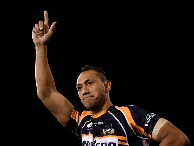 Christian Lealiifano has one hand on the Wallabies’ No.10 jersey. Picture: AAP