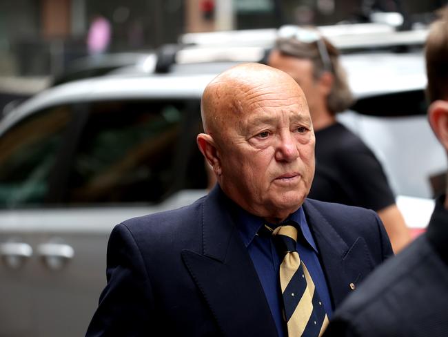 Angry Anderson outside court. Picture: NCA NewsWire / Dylan Coker