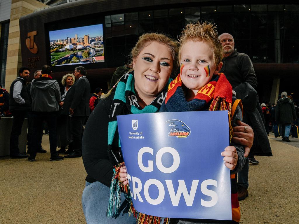 Divided loyalties. Mum Susan Meola and son Brody Sykes. AAP Image/ Morgan Sette