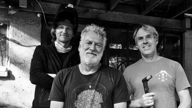 Coffs Coast artists Mark George, John Vanderkolk and Jeremy Sheehan have been working on 'Navigator' for SWELL Sculpture Festival in Currumbin.