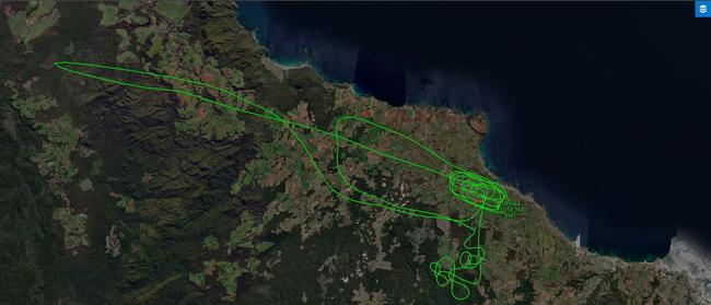 Light aircraft circling Burnie Airport in an emergency incident