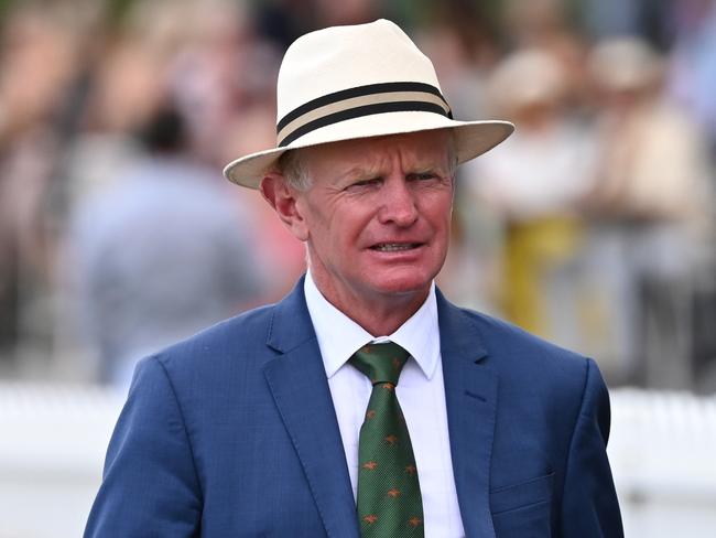 MELBOURNE, AUSTRALIA - FEBRUARY 20: Trainer Phillip Stokes is seen during Blue Diamond Stakes Day at Caulfield Racecourse on February 20, 2021 in Melbourne, Australia. (Photo by Vince Caligiuri/Getty Images)