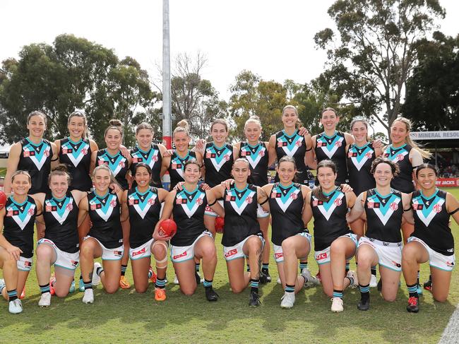 The inaugural Port Adelaide AFLW 21. Picture: Getty Images