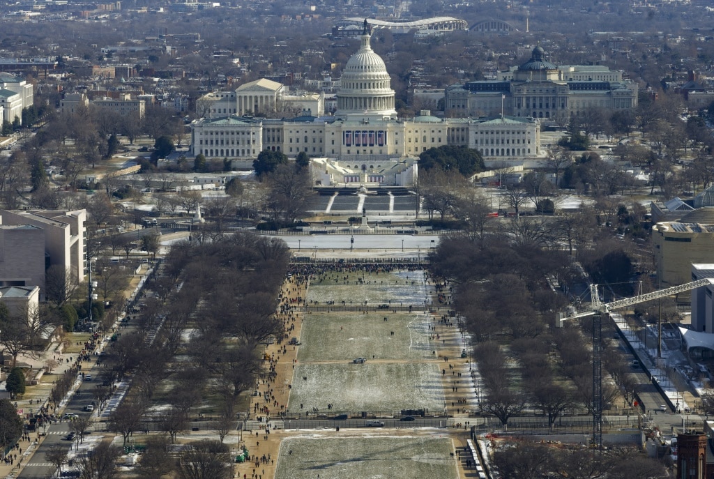 ‘Daddy’s home’: Trump diehards celebrate in icy Washington