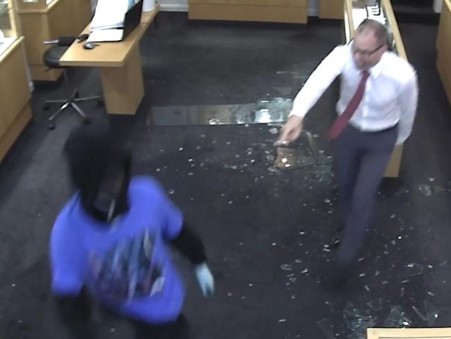 And continues yelling at one of the bandits.