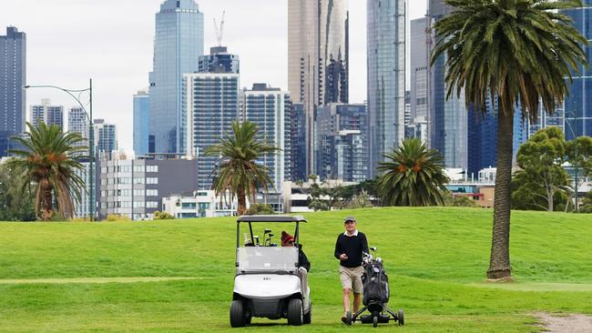 Keen golfers will now be able to hit the course. Picture: Michael Dodge/AAP