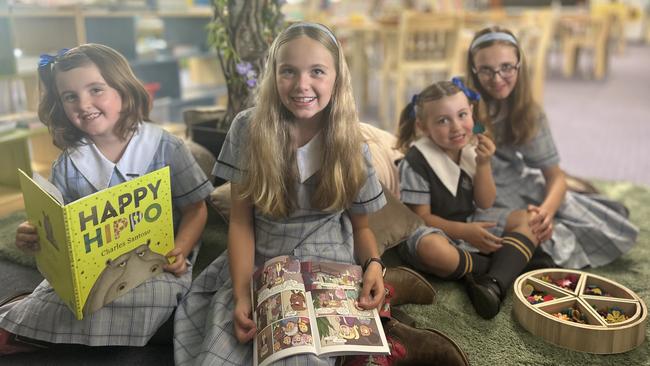 From left: Dolly Honan, Annabelle Johnston, Jessica Johnston and McKenzie from Urbenville Public School, the fastest growing school in the Northern Rivers over the past five years.