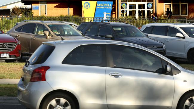 Concerns have been raised about children's safety at pick up and drop off times at Serpell Primary School. Picture: Stuart Milligan