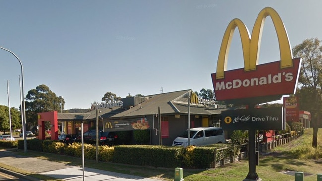 O’Callaghan assaulted and intimidated the manager at Mingara McDonald's. Picture: Google