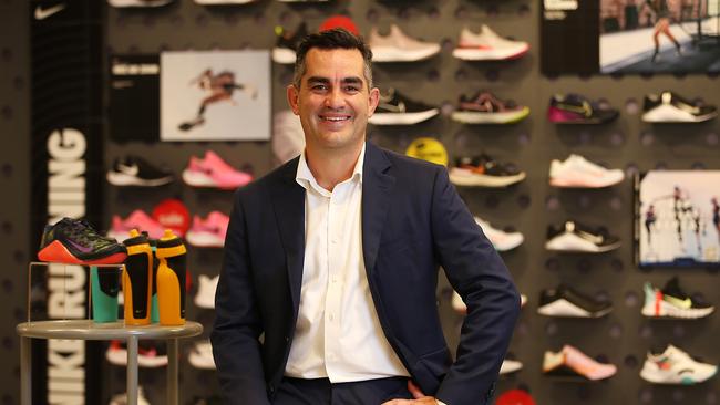 Super Retail CEO Anthony Heraghty in a Rebel store. Picture: Jane Dempster/The Australian