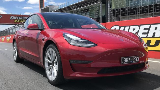 A Tesla Model 3 will be roughly $21,000 cheaper over the term of a lease. Picture: Supplied