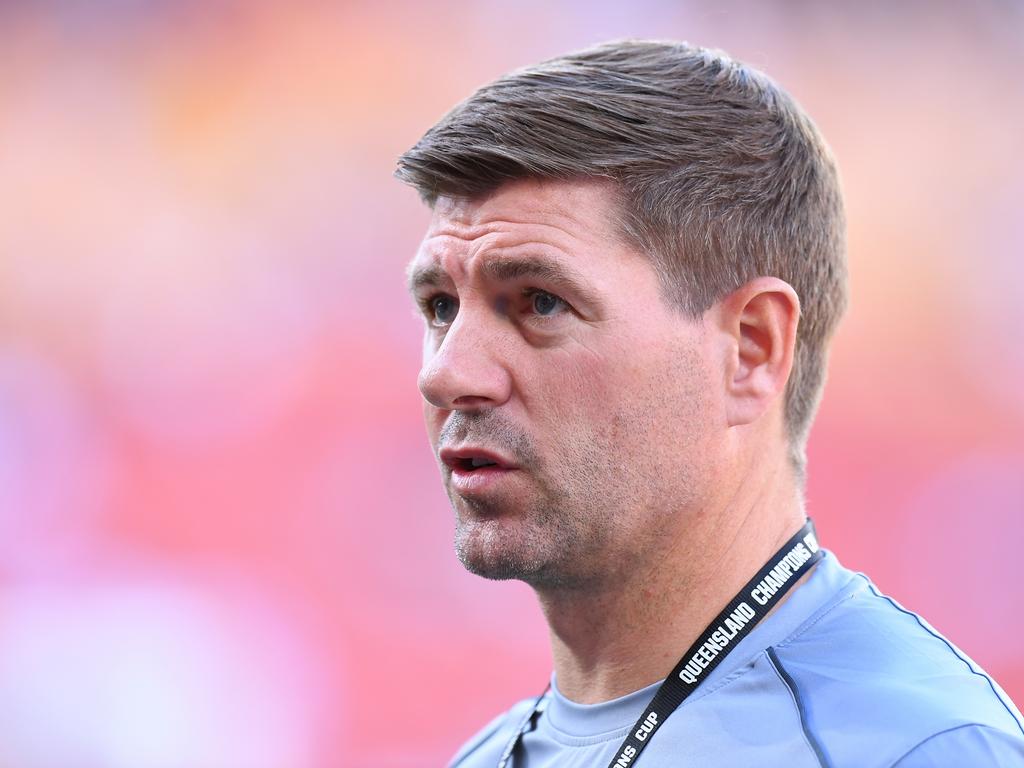 Aston Villa manager Steven Gerrard is full of “respect” for Brisbane Roar. Picture: Albert Perez/Getty Images