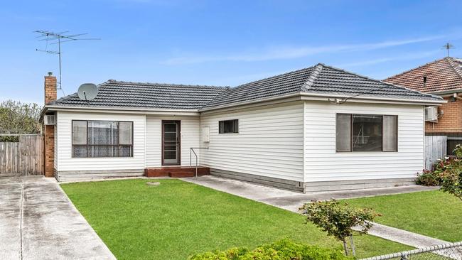 The three-bedroom house at 1 Curtin St, Bell Park, sold for $642,000 at auction.