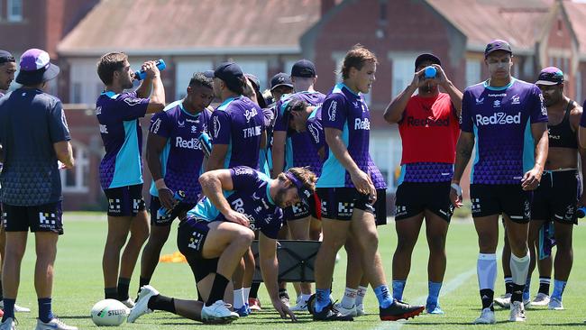 Melbourne Storm training in Geelong