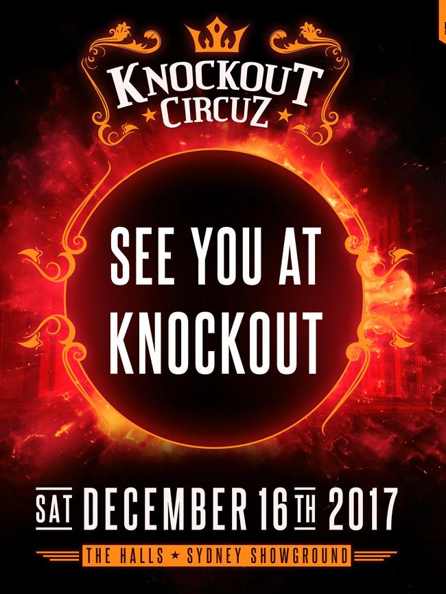 A poster for the Knockout Circuz 2017 festival.