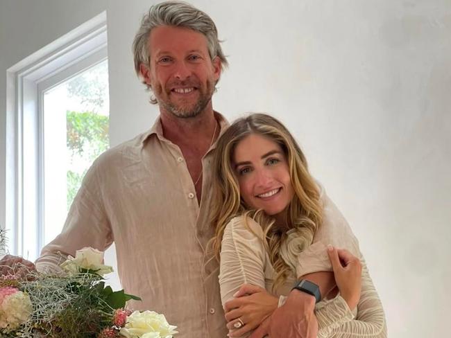 Newly engaged pair Nick Tobias and Dana Lewis. Picture: Instagram